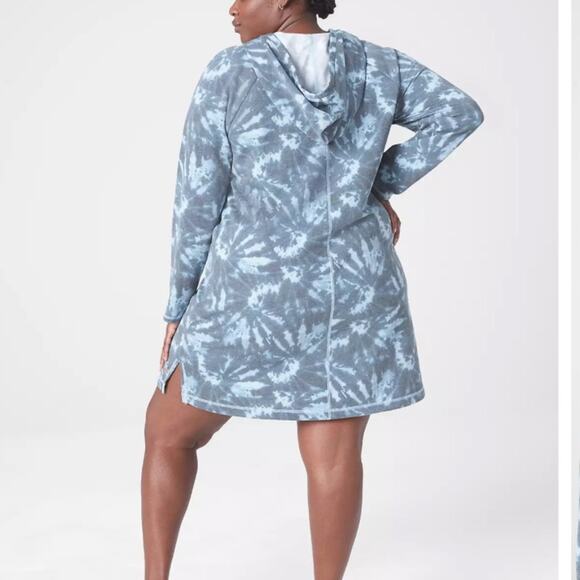 Lane Bryant LIVI CozySoft V-Neck Hooded Dress - Picture 2 of 10